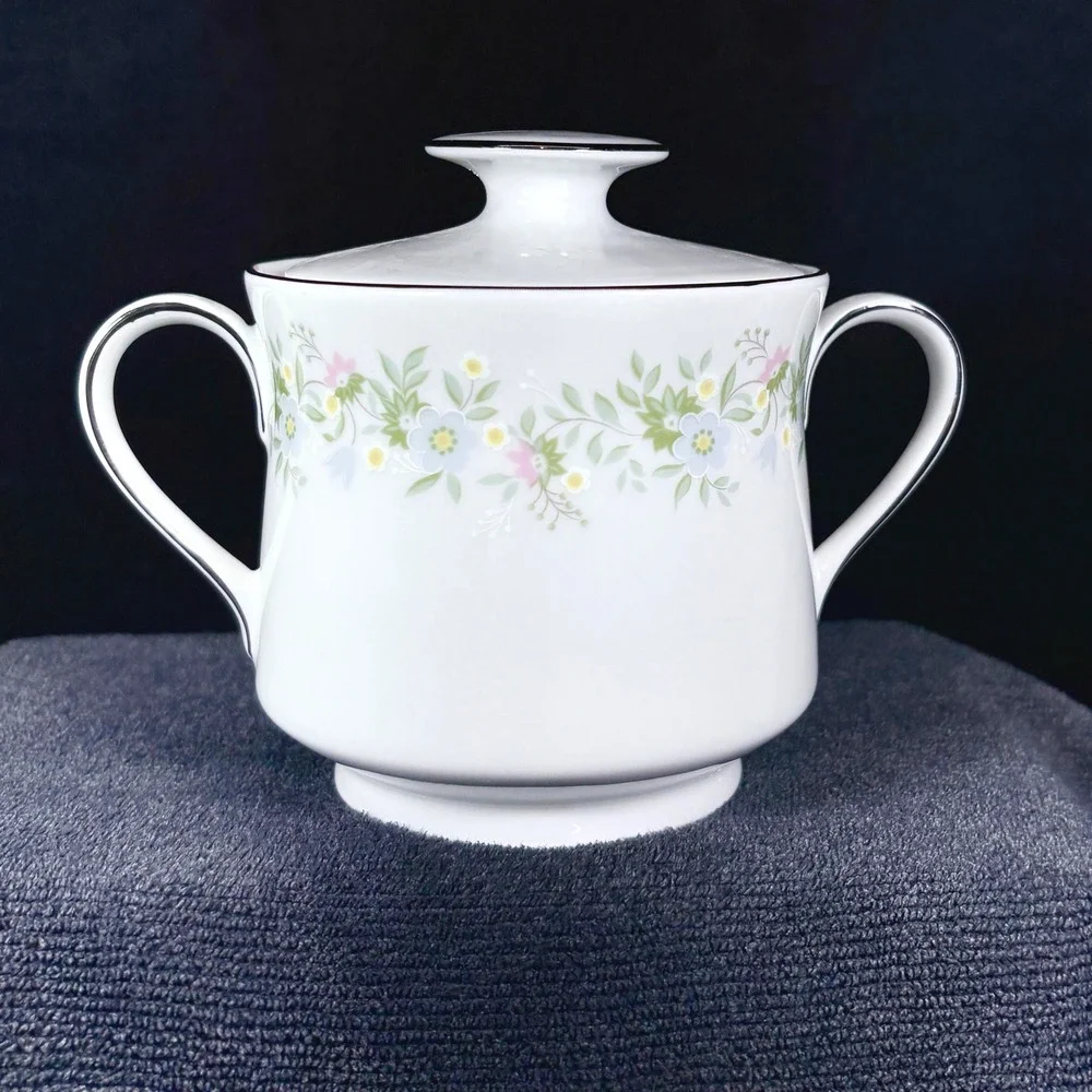 Johann Haviland Bavarian China‎ Forever Spring Creamer & Sugar